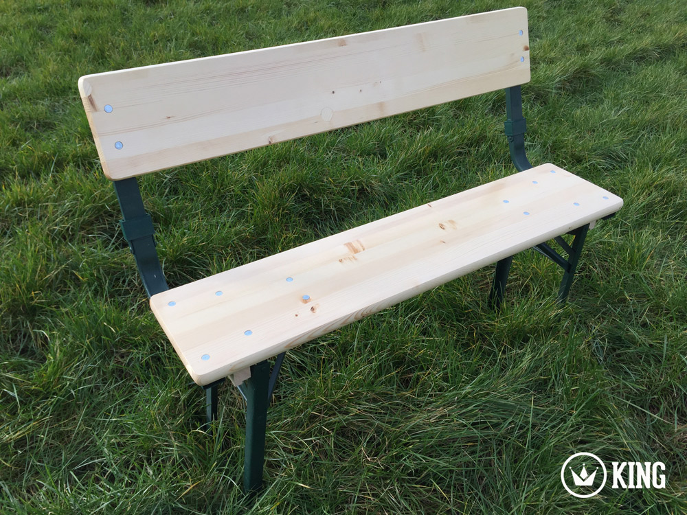 <BIG><B>KING ® Banc de brasserie 110cm x 60cm avec dossiers</B></BIG>